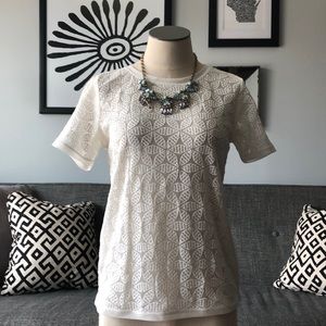 loft Sheer Loft patterned top